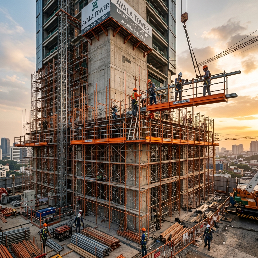 Scaffolding Medan Konstruksi